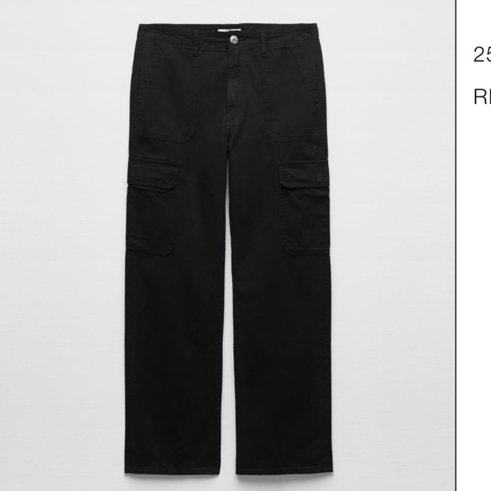 Zara black cargo pants